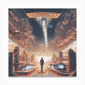 Futuristic City 2 Canvas Print