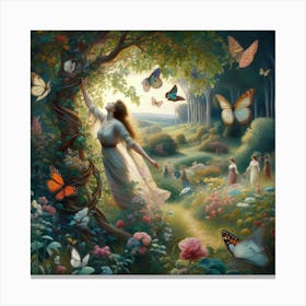 Butterfly Garden Canvas Print