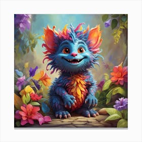 Colorful Troll 7 Canvas Print