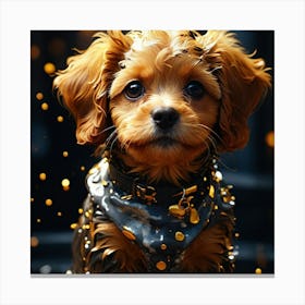 Dog In The Rain Canvas Print