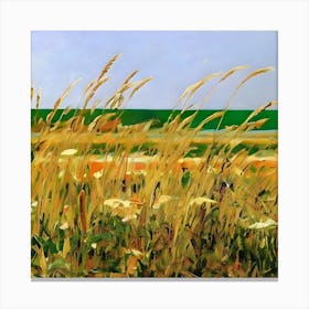 Wild Grasses In Gentle Breeze Canvas Print