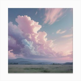 Pink Clouds In The Sky Canvas Print