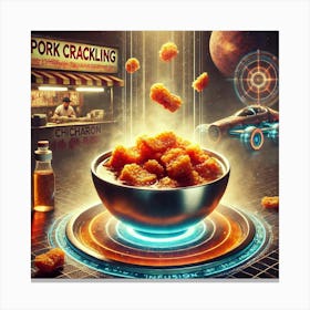 Pork Crackling Infusion Scifi Canvas Print