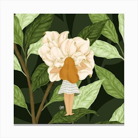 Girl In The Forest 1 Canvas Print