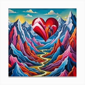 Heart Of The Mountains 1 Canvas Print