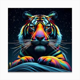 Colorful Tiger Canvas Print