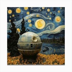Star Wars Death Star art Canvas Print