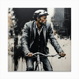 'Bicyclist' Canvas Print