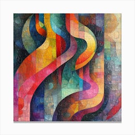 ''Meandering'' Abstract Art Print Canvas Print