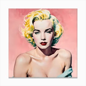 Portrait Of Marilyn Monroe Alias Norma Baker Canvas Print