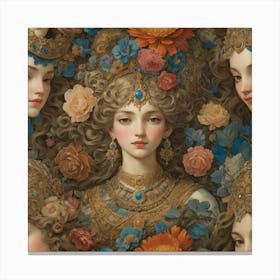 'The Empress' art print paintings Canvas Print