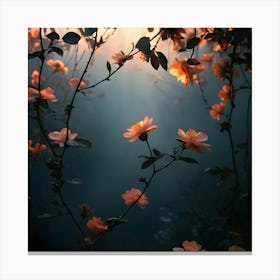 Sunset Roses 1 Canvas Print