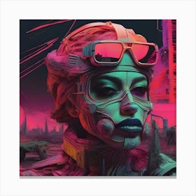 Futuristic Woman Canvas Print