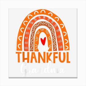 One Thankful Grandma Thanksgiving Canvas Print