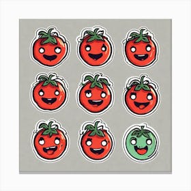 Tomato Stickers 1 Canvas Print