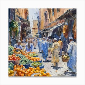 Marrakech Market Canvas Print