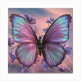 Purple Butterfly Canvas Print