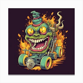 Monster Car Canvas Print