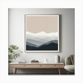 Mountain Print Canvas Print