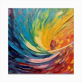 Rainbow Swirl Canvas Print