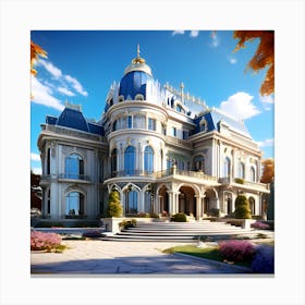 Beautiful luxurious palace Canvas Print