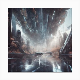 Futuristic City 19 Canvas Print