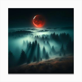 Red Blood Moon Canvas Print