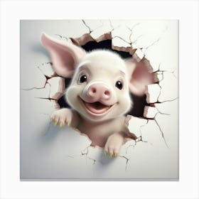 Pig In A Hole 1 Canvas Print