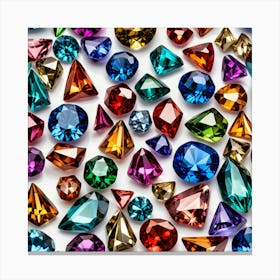 Colorful Gems 2 Canvas Print