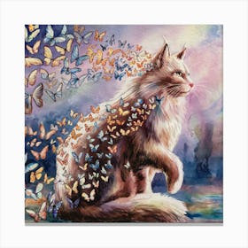 Butterfly Cat 1 Canvas Print