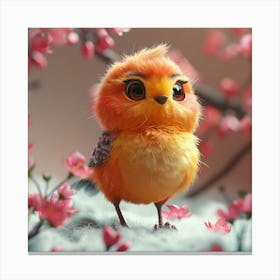 Cute Little Bird 32 Canvas Print