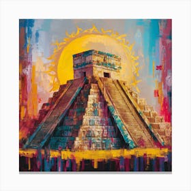 Aztec Pyramid Canvas Print