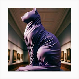 Purple Cat 1 Canvas Print