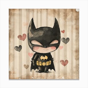 Batman Baby Valentines day Canvas Print