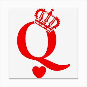 Queen Of Hearts King Of Hearts, Playing Cards, Deck Of Cards Canvas Print