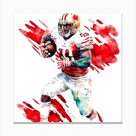San Francisco 49ers Football Player 1 Canvas Print