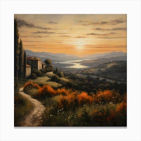Amaretto Afterglow Artistry Canvas Print