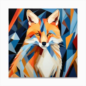 Abstract modernist Fox 1 Canvas Print