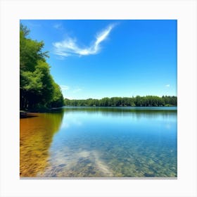 Lake - Lake Stock Videos & Royalty-Free Footage 3 Canvas Print