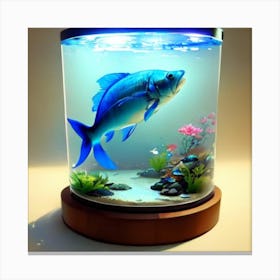 Fish In Aquarium Canvas Print