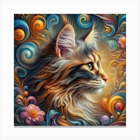 Coon Cat 3 Canvas Print