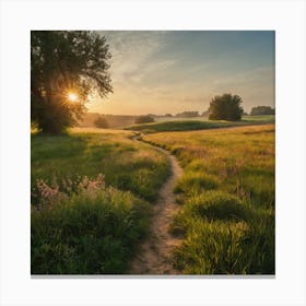 Path To The Sun 1 Canvas Print