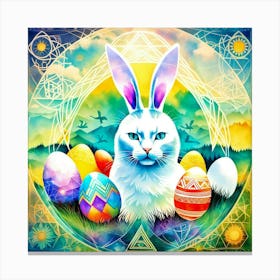 Easter Bunnycat Canvas Print