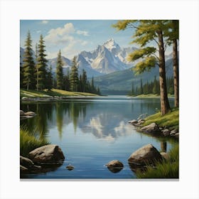 Mountain Lake 13 Canvas Print