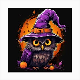 Halloween Owl 9 Canvas Print