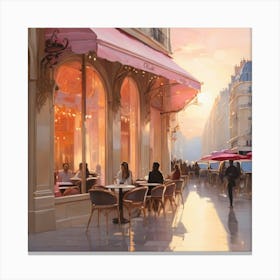 Paris At Sunset.3 Canvas Print