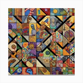 Mosaic Mosaic Mosaic Canvas Print