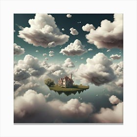 Island In The Clouds Canvas Print