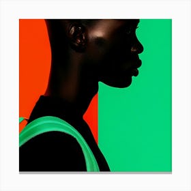 Portrait Of A Black Woman 2 Canvas Print