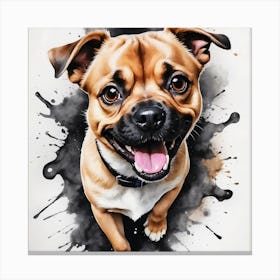 Dog Painting Canvas Print